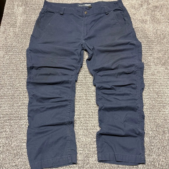 Carhartt Mens Force Ripstop Utility Work Pants 42x32 Blue Relaxed Fit Cargo - Picture 3 of 14